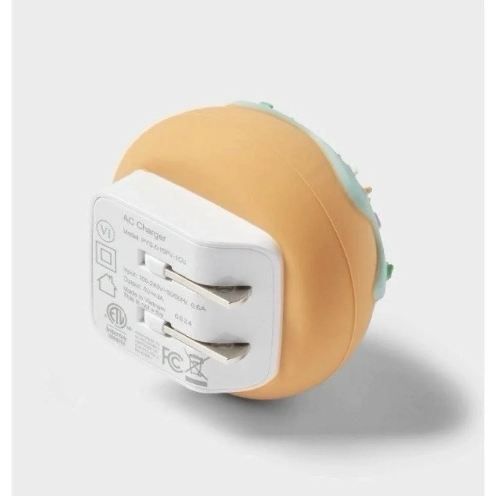 Single Port USB-C Wall Charger 15W heyday Doughnut